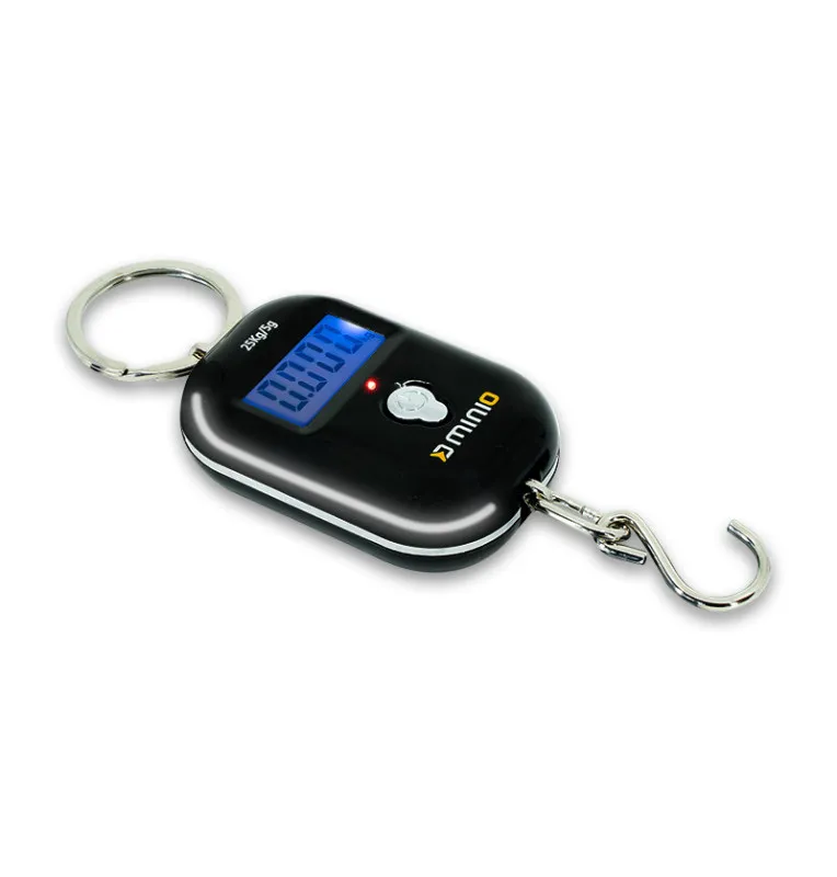 Delphin MINIO Digitalwaage 25kg Ultra Small Beleuchtetes Display-Abhakmatten & Wiegeschlingen-JJ-Fishing