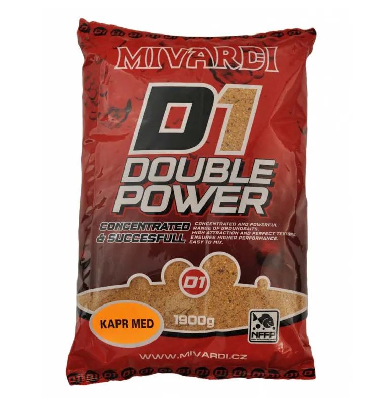 Mivardi D1 Carp Groundbait 1900g Carp Honig - Competition Bait, Wettkampf Köder, Staubfutter-Groundbait & Partikelfutter-JJ-F...