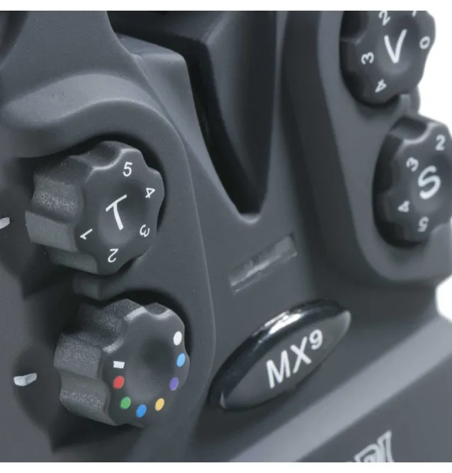 Mivardi MX9 2+1 Funkbissanzeiger Set inlusive Case - Wireless Bitealarm Set, Multicolor LED-Bissanzeiger & Bobbins-JJ-Fishing