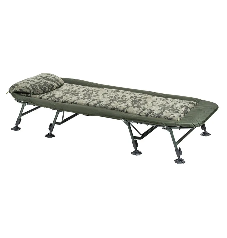 Mivardi Bedchair CamoCode Air 8 - 8-Bein Angelliege Bedchair Ultra Comfort-Angelliegen & Angelstühle-JJ-Fishing