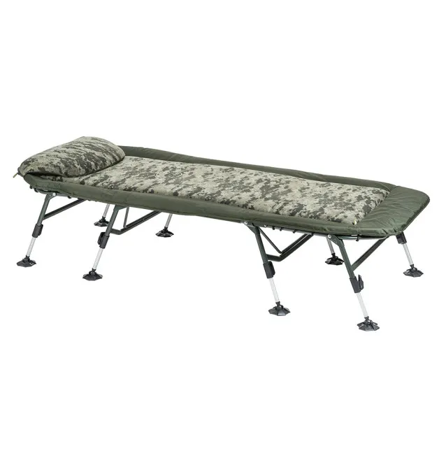 Mivardi Bedchair CamoCode Air 8 - 8-Bein Angelliege Bedchair Ultra Comfort-Angelliegen & Angelstühle-JJ-Fishing