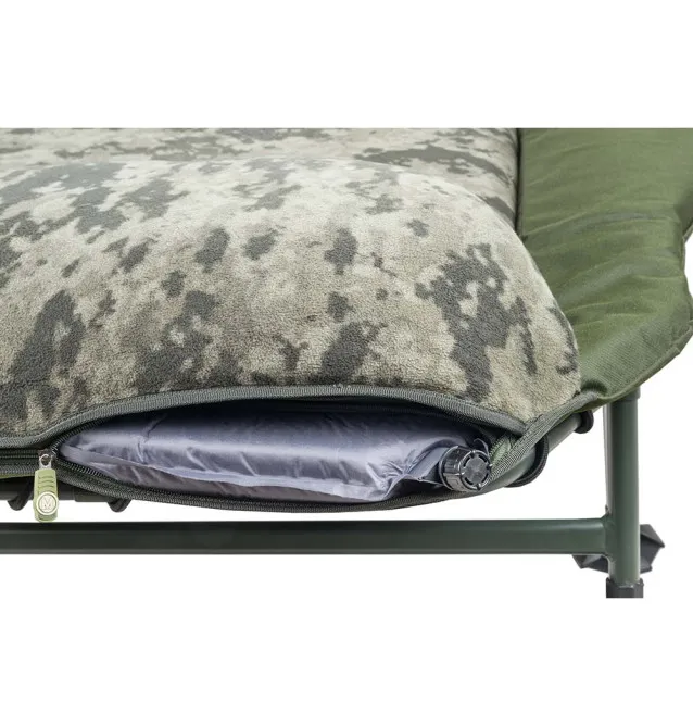 Mivardi Bedchair CamoCode Air 8 - 8-Bein Angelliege Bedchair Ultra Comfort-Angelliegen & Angelstühle-JJ-Fishing