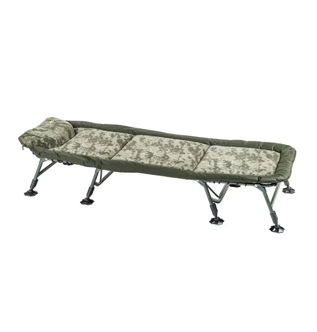 Mivardi Bedchair CamoCode Flat 8 - 8-Bein Angelliege Bedchair-Angelliegen & Angelstühle-JJ-Fishing