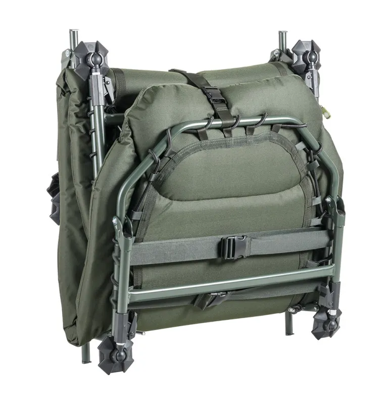 Mivardi Bedchair CamoCode Flat 8 - 8-Bein Angelliege Bedchair-Angelliegen & Angelstühle-JJ-Fishing