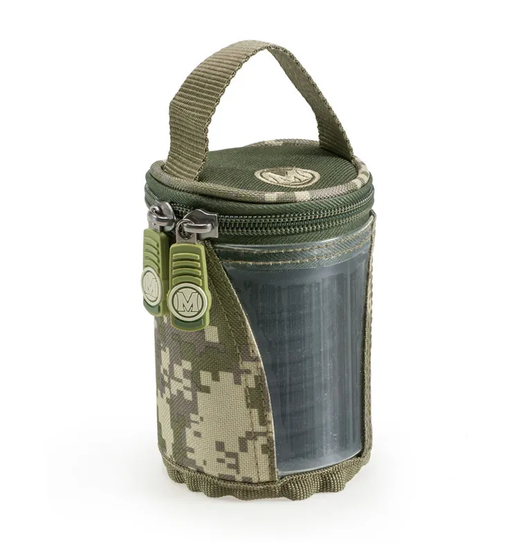 Mivardi Zig Rig Pouch CamoCODE - Vorfachtasche mit Sichtbereich inklusive EVA Scheiben-Zubehörtaschen-JJ-Fishing