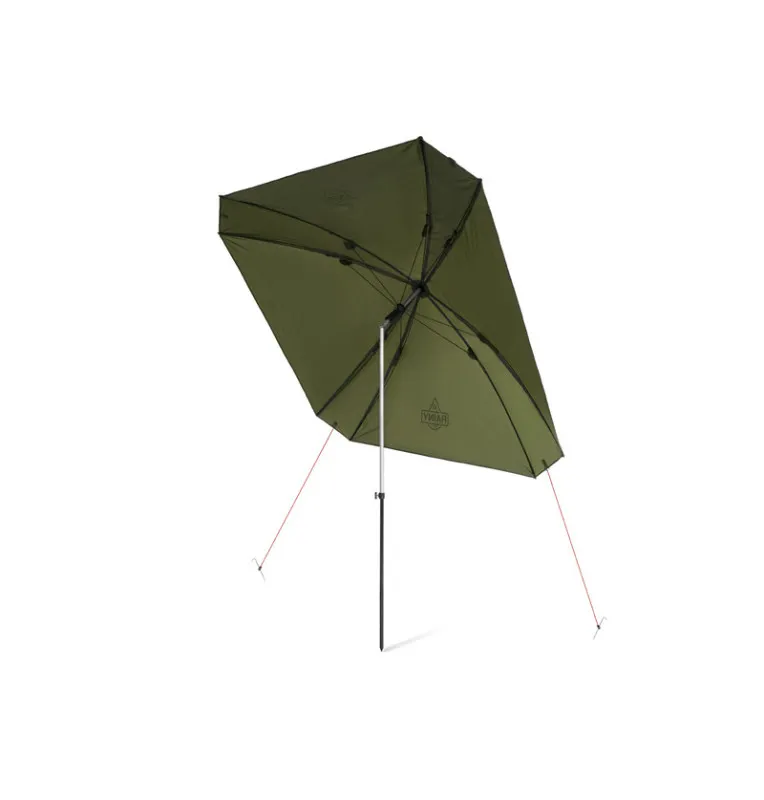 Delphin RAINY 250cm Regenschirm Quadratisch Angelschirm Grün Kippbar-Schirme & Zelte-JJ-Fishing