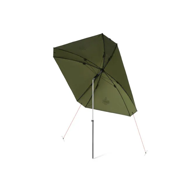 Delphin RAINY 250cm Regenschirm Quadratisch Angelschirm Grün Kippbar-Schirme & Zelte-JJ-Fishing