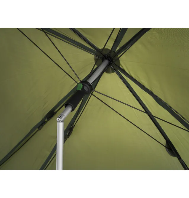 Delphin RAINY 250cm Regenschirm Quadratisch Angelschirm Grün Kippbar-Umbrellas & Tents-JJ-Fishing