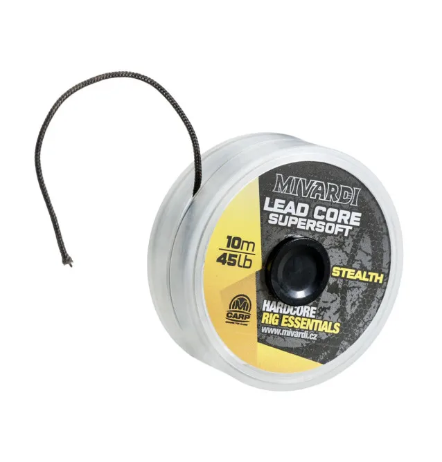 Mivardi Leadcore Super Soft Stealth 45lb 10m - Vorfachmaterial-Leader & Leadcore-JJ-Fishing
