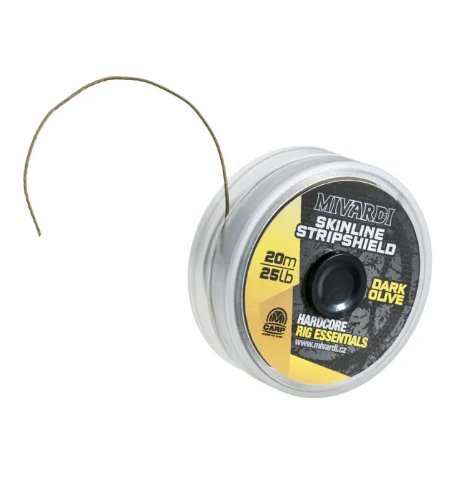 Mivardi Hooklink Skinline Stripshield 25lb 20m - ummanteltes Vorfachmaterial-Vorfachmaterial & Montage-Zubehör-JJ-Fishing