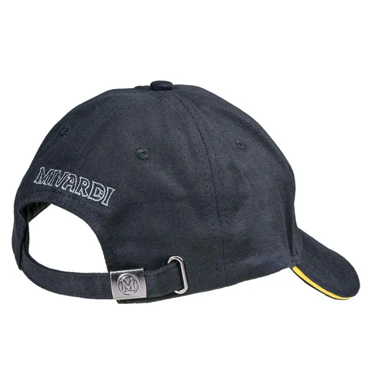 Mivardi Basecap MC Team - Kappe Black & Yellow-Kappen & Hauben-JJ-Fishing