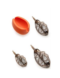 Mivardi Method Feeder Set Premium L 30g + 40g + 50g + Auffüller Flat Futterkorb-Method Feeder-JJ-Fishing