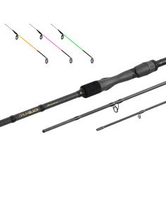 Delphin Opium 13ft 80gBlacxFEEDER 3G TechnoCORK + 3 Spitzen 390cm 3-teilig Edition 2024-Ruten-JJ-Fishing
