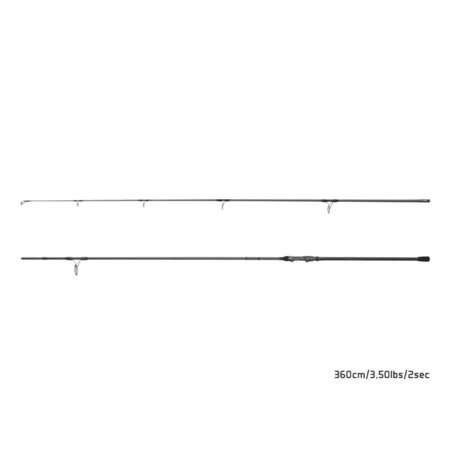 Delphin Opium 12ft 3,50lbs BlacxCARP 3G TechnoCORK 360cm 2-teilig Edition 2024-Ruten-JJ-Fishing