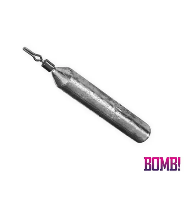 Delphin BOMB! 7g Drop-Shot Blei 5 Stk. Lang Form Quick Change-Endtackle-JJ-Fishing