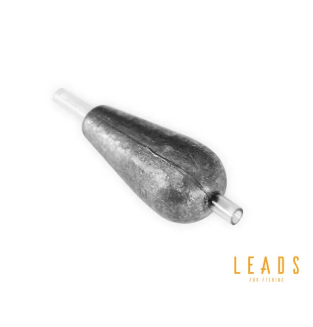 Delphin LEADS 7g Tropfenblei mit Schlauch 5 Stk. Angelblei Laufblei-Endtackle-JJ-Fishing