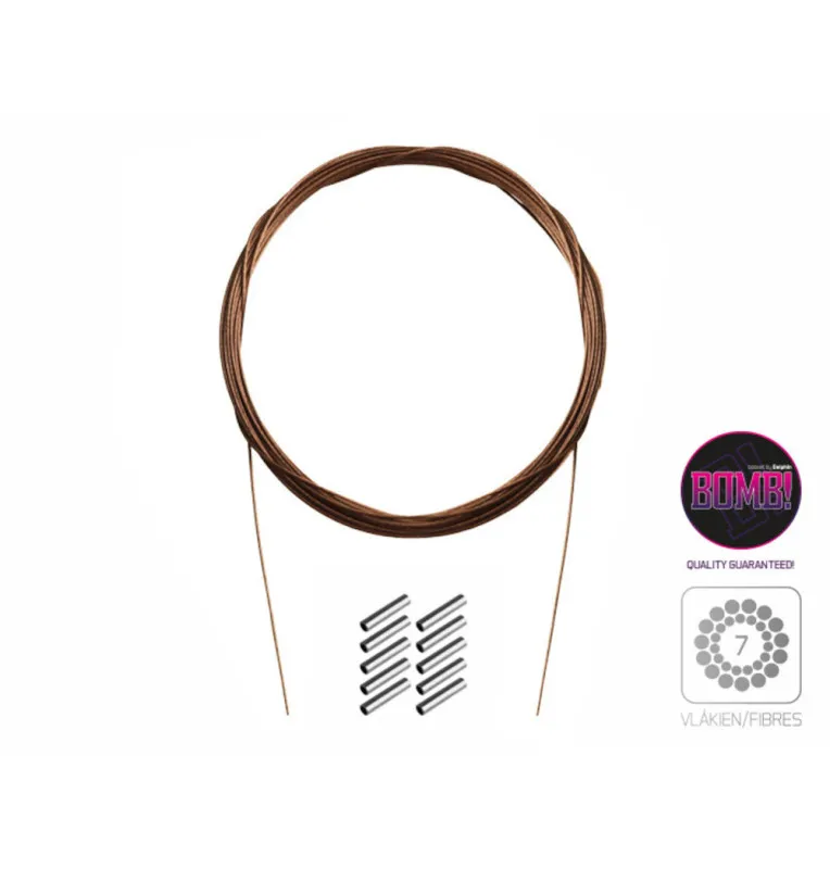 Delphin BOMB! 10m Stahldraht mit Crimps 7 Edelstahlfäden 18kg Stahlvorfächer-Startseite-JJ-Fishing