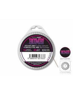 Delphin BOMB! 10m Stahldraht mit Crimps 7 Edelstahlfäden 18kg Stahlvorfächer-Startseite-JJ-Fishing 2