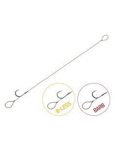 Delphin Proxi Loop Größe 6 Method Feeder Vorfach 6 Stk. 12cm 0,10mm BARBED Geflochten-Endtackle-JJ-Fishing