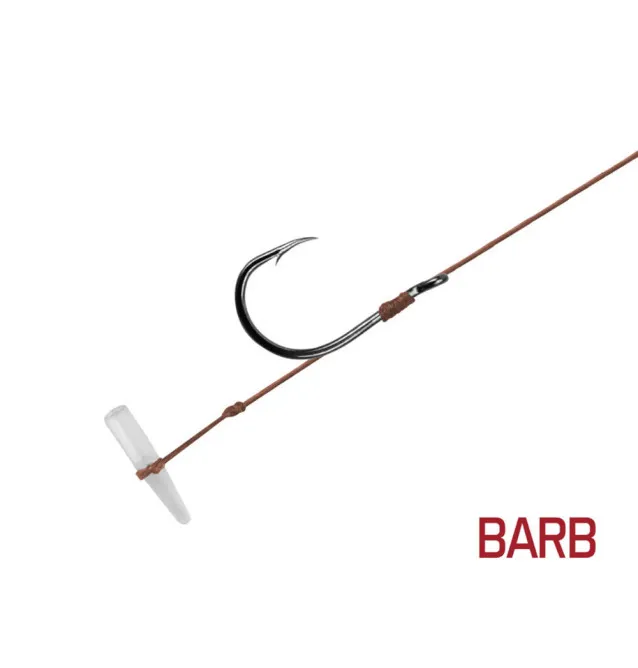 Delphin Proxi Quickstop Größe 8 Method Feeder Vorfach 6stk. 8cm 0,10mm BARBED Geflochten-Hook & Co-JJ-Fishing