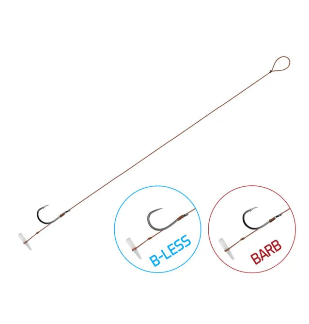 Delphin Proxi Quickstop Größe 8 Method Feeder Vorfach 6stk. 8cm 0,10mm BARBED Geflochten-Hook & Co-JJ-Fishing