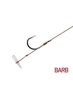 Delphin Proxi Quickstop Größe 8 Method Feeder Vorfach 6stk. 12cm 0,10mm BARBED Geflochten-Endtackle-JJ-Fishing