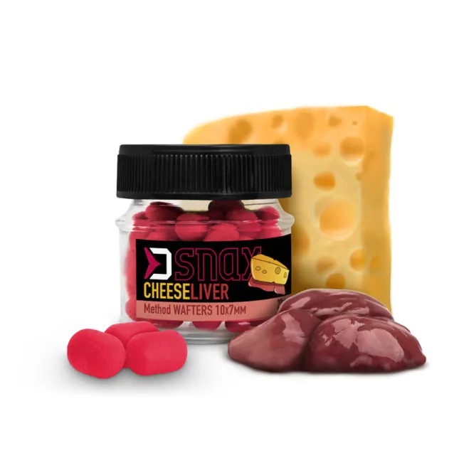Delphin D SNAX WAFTER Käse - Leber Dumbel 10x7mm 20g Method Feeder Angelköder-Home page-JJ-Fishing