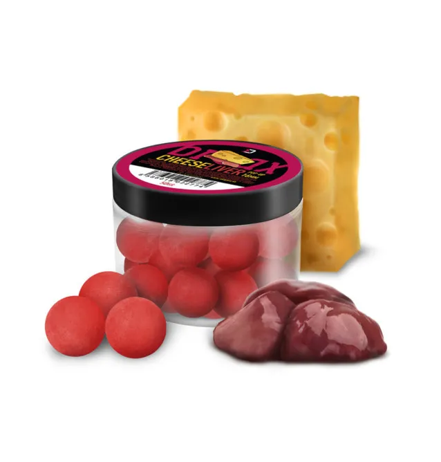Delphin BreaX 16mm Pop Up Käse - Leber 50g Boilies Schwimmend-Köder-JJ-Fishing