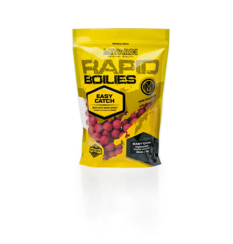 Mivardi Easy Catch 16mm English Strawberry 3300g Rapid Boilies-Köder-JJ-Fishing