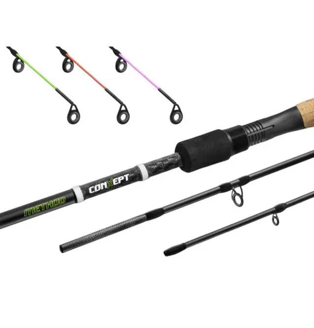 Delphin Method CONXEPT 330cm 60g Method Feeder Angelrute + 3 Spitzen Edition 2024-Rods-JJ-Fishing