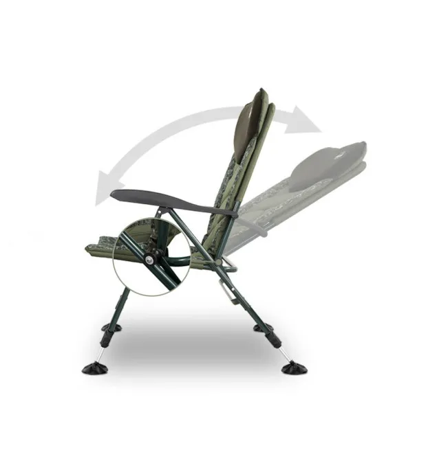 Delphin TRIUMPH Camo C2G Carpchair Angelsessel Relax Chair Verstellbar-Angelliegen & Angelstühle-JJ-Fishing