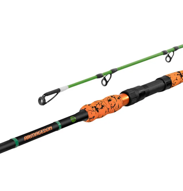 Delphin ARMAGEDON 190cm 205g Wels Spinnrute mit Fluo Spitze Catfish Spinn Vertical-Ruten-JJ-Fishing