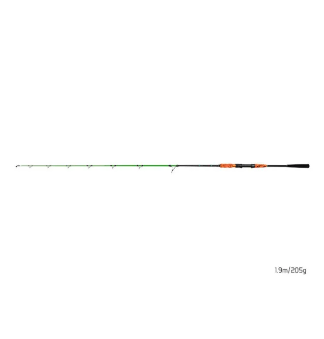 Delphin ARMAGEDON 190cm 205g Wels Spinnrute mit Fluo Spitze Catfish Spinn Vertical-Ruten-JJ-Fishing