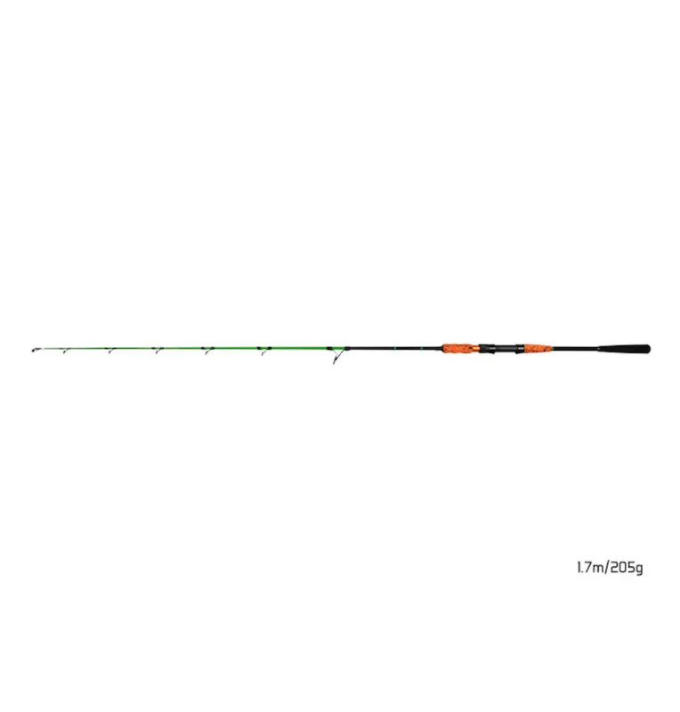 Delphin ARMAGEDON 170cm 205g Wels Spinnrute mit Fluo Spitze Catfish Spinn Vertical-Ruten-JJ-Fishing