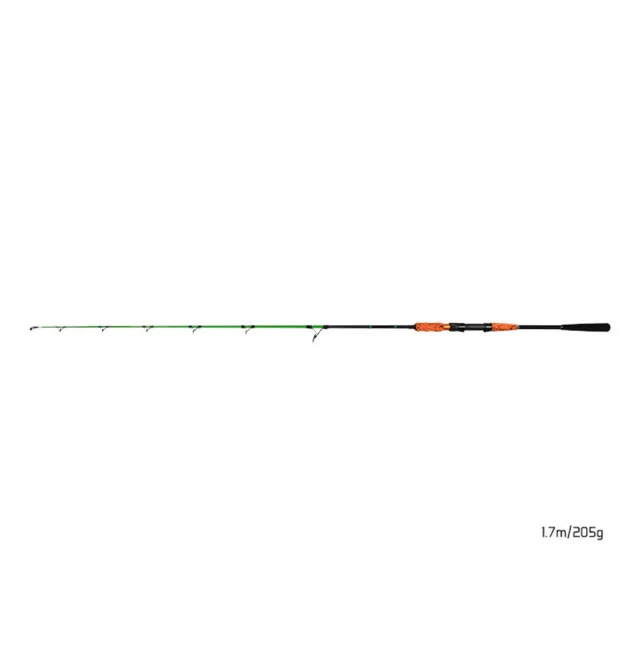 Delphin ARMAGEDON 170cm 205g Wels Spinnrute mit Fluo Spitze Catfish Spinn Vertical-Ruten-JJ-Fishing