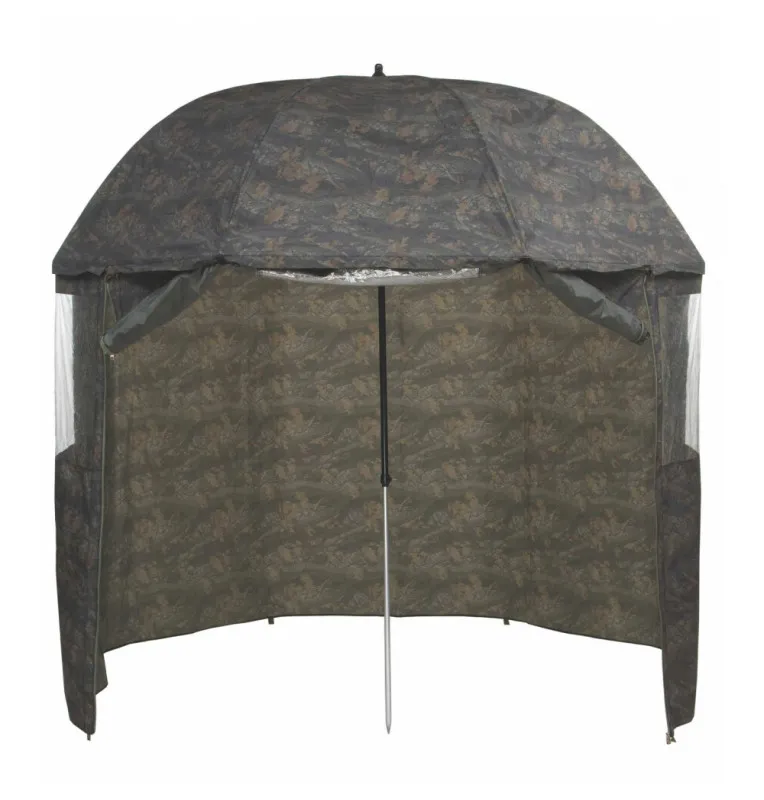 Mivardi Camou PVC Full Cover Umbrella 250cm Angelschirm Wasserdicht Geschlossen-Outdoor-JJ-Fishing