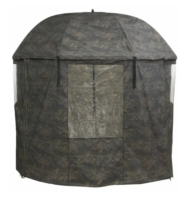 Mivardi Camou PVC Full Cover Umbrella 250cm Angelschirm Wasserdicht Geschlossen-Outdoor-JJ-Fishing
