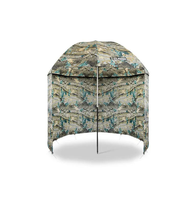 Delphin CLASSA CAMO 250cm Angelschirm 3/4 Seitenwände-Outdoor-JJ-Fishing