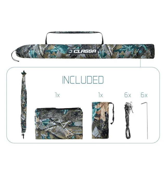 Delphin CLASSA CAMO 250cm Angelschirm 3/4 Seitenwände-Outdoor-JJ-Fishing