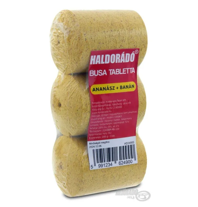 Haldorado Busa Tabletten Ananas & Banane Futtertabletten Extra Smoke-Köder-JJ-Fishing
