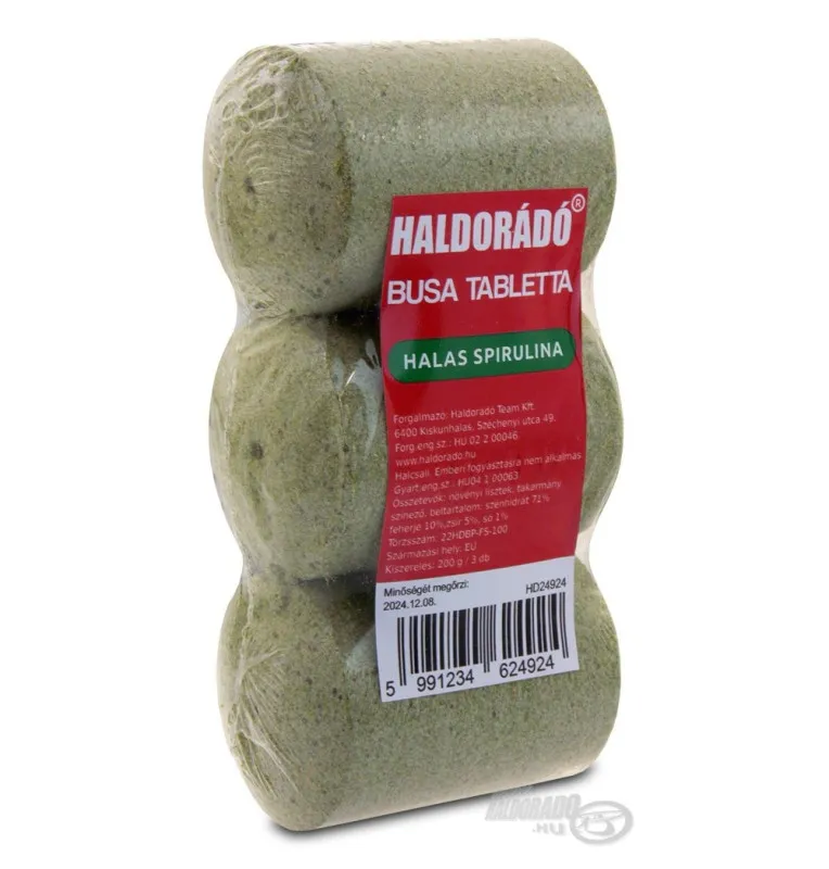 Haldorado Busa Tabletten Pure Spirulina Futtertabletten Extra Smoke-Köder-JJ-Fishing
