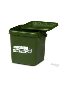 Haldorado 5L Carp Team Bucket Eimer Kübel mit Deckel Grün-Tackle & Co-JJ-Fishing