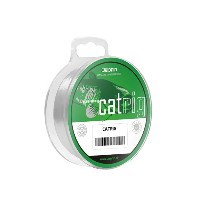 Delphin CatRIG 0,60mm 20,5kg 35m Monofiles Wels Vorfachmaterial Extra Abriebfest-Endtackle-JJ-Fishing