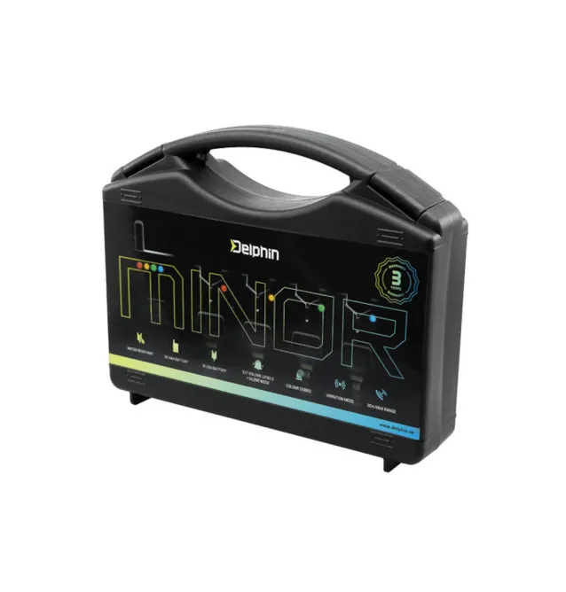 Delphin MINOR 3+1 Funk Bissanzeiger mit Koffer Extra Klein-Tackle & Co-JJ-Fishing