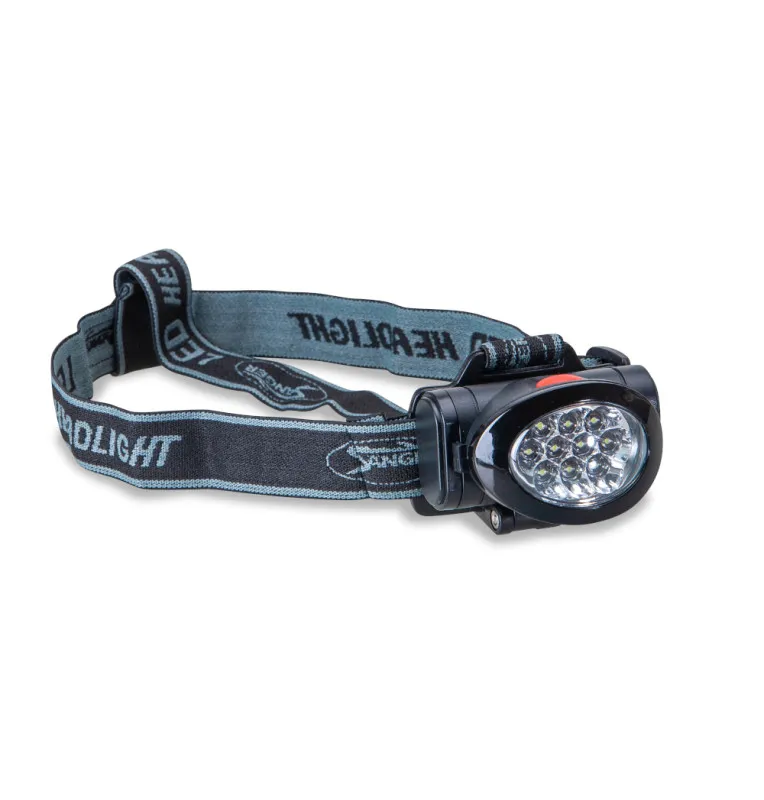 SAENGER X-Light Q10 Kopflampe 10 LED Anglerlampe Headlamp-Angelzubehör-JJ-Fishing