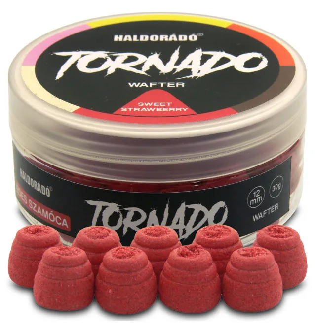 Haldorado TORNADO Wafter - Sweet Strawberry 12mm Farbeffekt Hochintensiev Method Feeder-Bait-JJ-Fishing