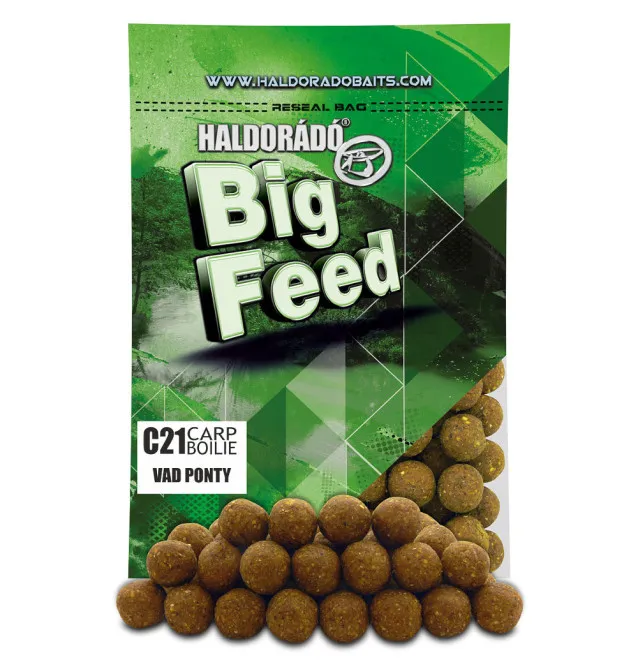 Haldorado Big Feed - C21 Boilie - Wild Carp 800 g Profi Boilies Wettkampf Futter Karpfen-Köder-JJ-Fishing
