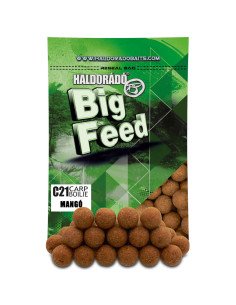 Haldorado Big Feed - C21 Boilie - Mango 800 g Profi Boilies Wettkampf Futter Karpfen-Köder-JJ-Fishing