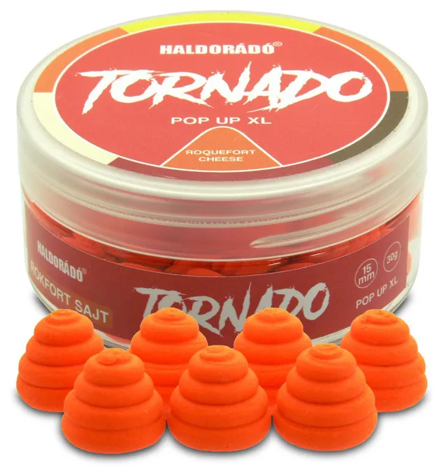 Haldorado TORNADO Pop Up XL - Blue Cheese 15mm Farbeffekt Hochintensiev Karpfen Köder Auftreibend-Köder-JJ-Fishing