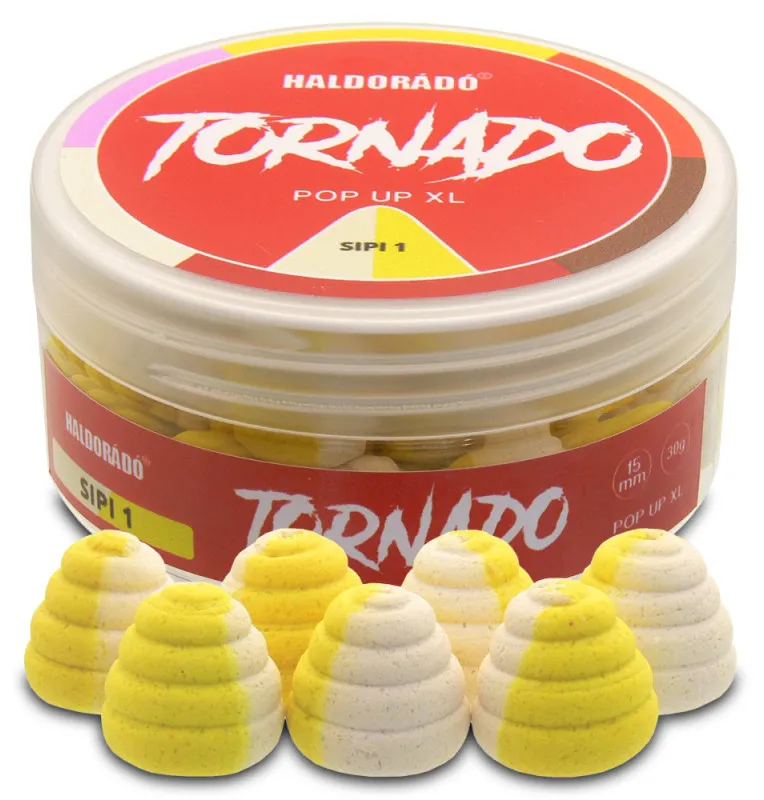 Haldorado TORNADO Pop Up XL - Sipi 1 15mm Farbeffekt Hochintensiev Karpfen Köder Auftreibend-Köder-JJ-Fishing